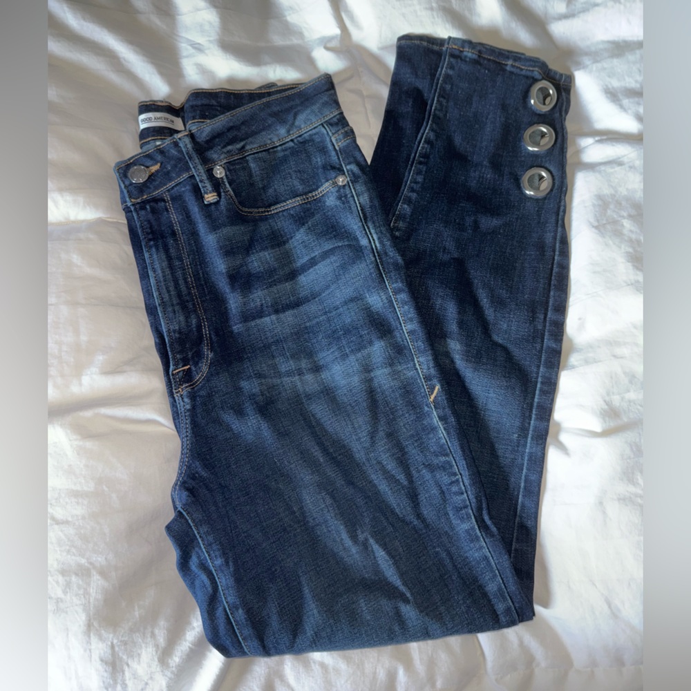 💙Good American Skinny Jeans with Gromet Detail - Size 12 / 31💙